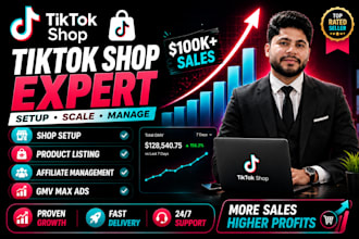 setup tiktok shop, manage tiktok dropshipping tiktok affiliate tiktok ads