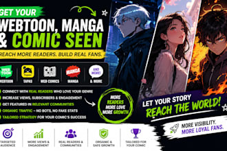 promote your webtoon comic and increase readership