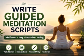 write meditation scripts mindfulness and relaxation content