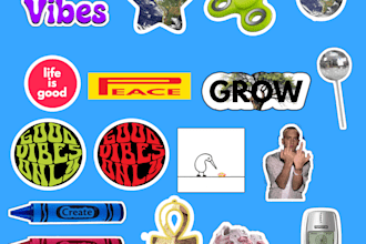 create logo or sticker for your brand