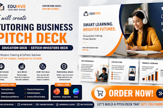 create tutoring business pitch deck education pitch deck edtech investors deck