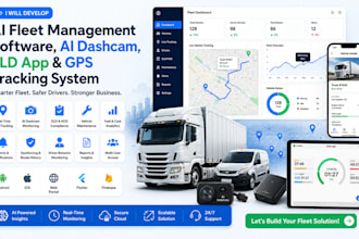 develop ai fleet management software, ai dashcam, eld app, gps tracking system
