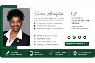 create a clickable HTML email signature for gmail and outlook