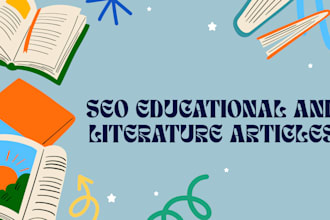 write SEO educational articles and literature content