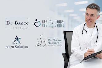 do medical hospital clinic healthcare and pharmacy logo design