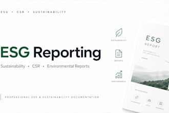 write esg reports, sustainability reports, and csr reports