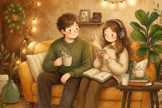 whimsical children story book illustration watercolor