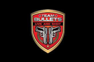 design stand out team bullets shoot logo