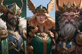 design fantasy characters or fantasy concept art