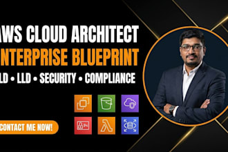 design enterprise AWS cloud architecture with security and scalability