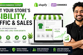 do complete ecommerce SEO for shopify and woocommerce stores
