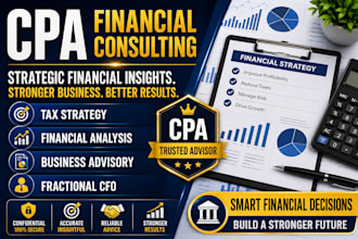 be your CPA for tax strategy and financial consulting