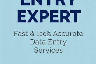do fast data entry excel data entry web research in 6 hours