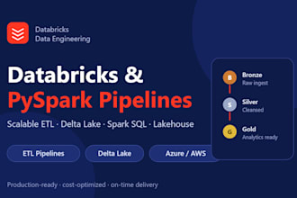 build databricks data pipeline with pyspark, etl and spark sql