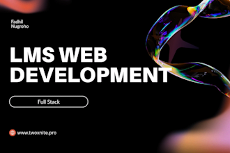 develop a modern full stack lms web application using next js and react
