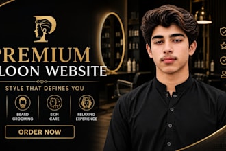 design premium saloon website for your business