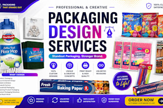 design professional packaging or label design