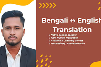 do bengali english translation and proofreading