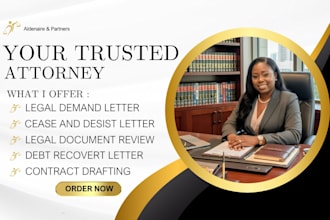draft a legal demand letter, cease and desist debt recovery letter