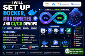 set up docker, kubernetes, ci cd pipeline and cloud deployment