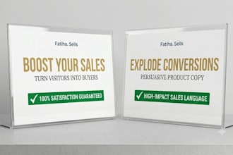 be your professional sales copywriter