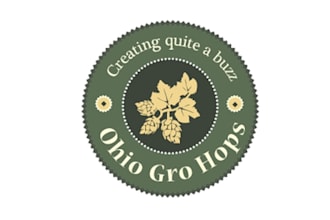 design monogram agriculture logo for ohio grow hops