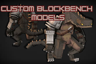 create custom blockbench mob models, textures and animations