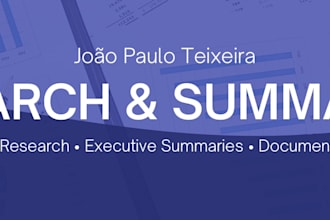 provide comprehensive research and document summaries