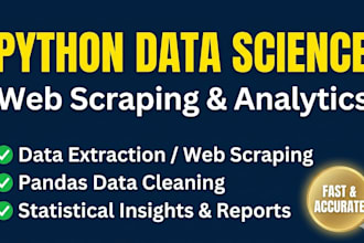 do python web scraping, data cleaning and data analysis