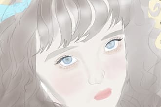 draw a custom digital portrait