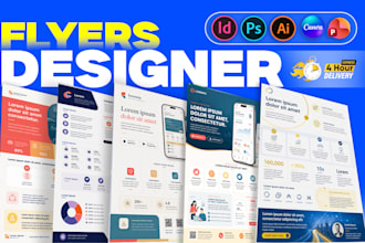 design a professional one pager, business one pager or investor one pager flyers