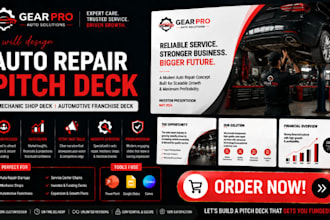 create auto repair pitch deck mechanic shop deck automotive franchise pitch deck