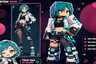 create a custom minecraft skin for java and bedrock