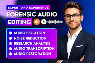 forensic audio cleanup, voice isolation, noise reduction, audio transcription