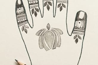 do beautiful and professional henna mehndi design