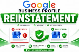 verify and fix suspended google my business profile  gmb reinstate