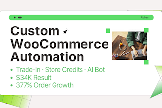 build custom woocommerce automation and store credit systems
