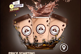 design professional food posters,logo and youtube thumbnails