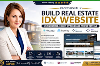 design real estate idx website using houzez homey, wp residence and wp rentals