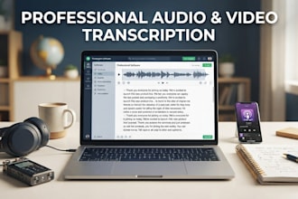 do accurate audio typing and audio transcription within 24 hours