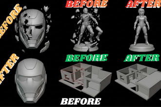 stl file repair 3d scan cleanup fix edit and modify custom 3d files for printing