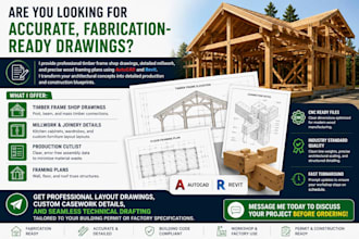 do timber frame framing plan millwork shop drawings cutlist