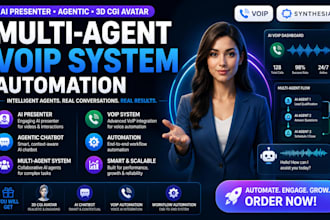 do ai presenter agentic 3d cgi avatar chatbot multi agent voip system automation