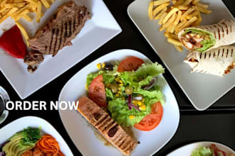 design a beautiful food, meal menu for bars and hotels
