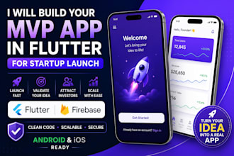 build your mvp mobile app in flutter for startup launch