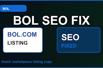 optimize bol product listings for SEO and sales