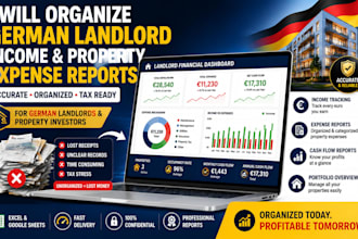 organize german landlord income and property expense reports