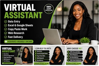 be your reliable virtual assistant for data entry and simple tasks