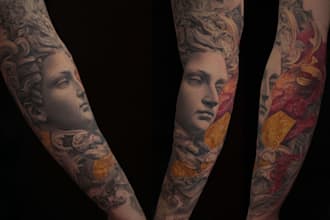 creative design for sleeve tattoo