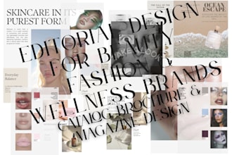 design a premium beauty, fashion, or wellness catalog